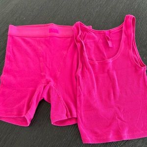 SKIMS Cotton Ribbed Set. Small